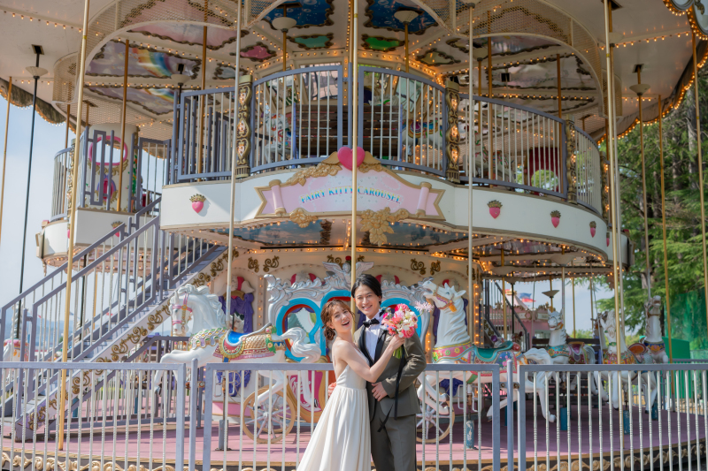 【洋装スタジオフォト２着】ロケーション撮影＋感動的なスタジオでの撮影 90カットデータ付