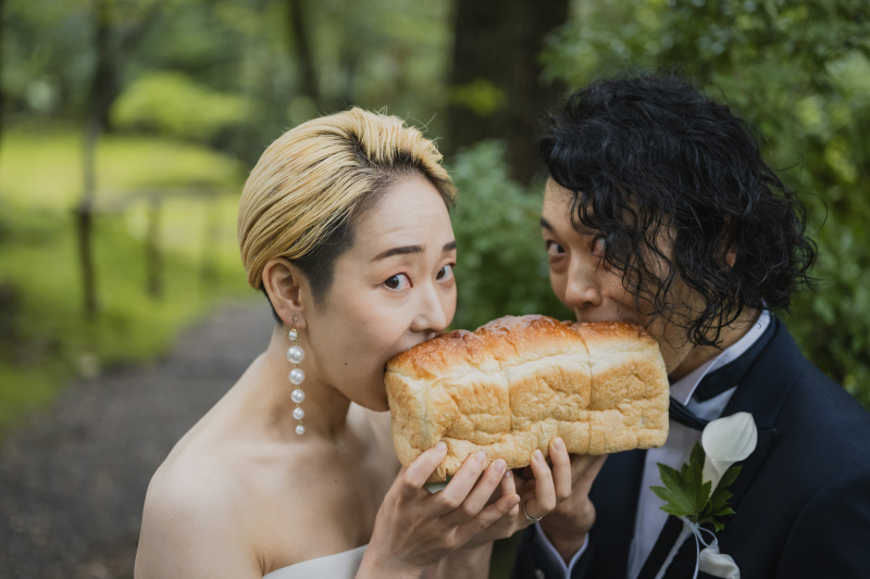 パンに齧り付き!