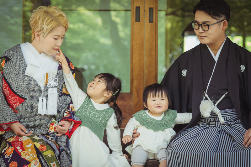 子供と一緒にワイワイ撮影