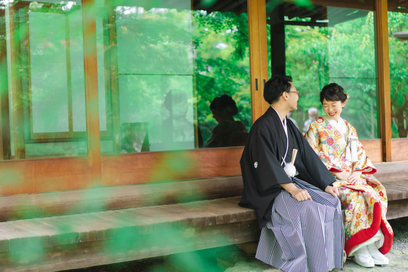 ご家族と一緒に自然いっぱいの和装&洋装フォト