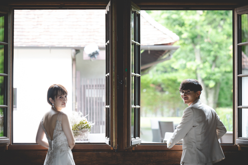 振り向きショット