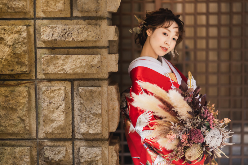 和装でお洒落ソロウェディング!