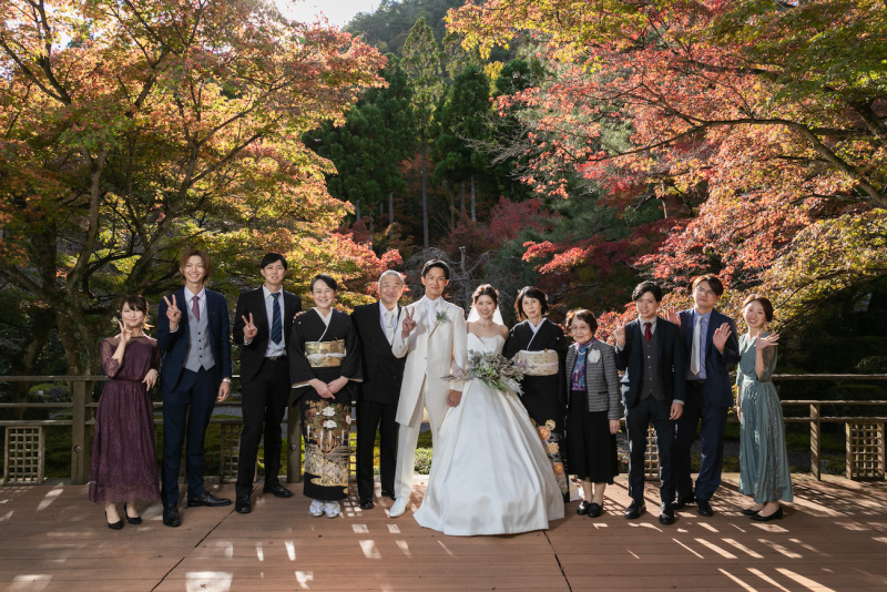 ご家族と一緒に!挙式+和装フォト