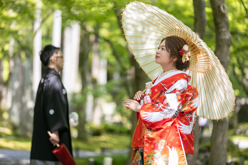 【和装ロケ】《データ特急仕上げ保証！》プライベート感たっぷりのSHOZANの森で和装撮影プラン♪