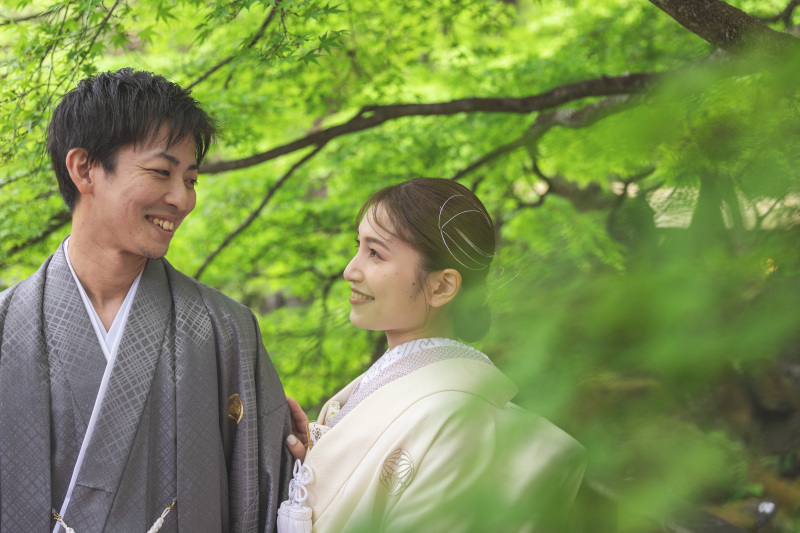 【洋装和装+ロケ】《30Pアルバム付き!》プライベート感たっぷりのSHOZANの森撮影洋装&和装プラン♪