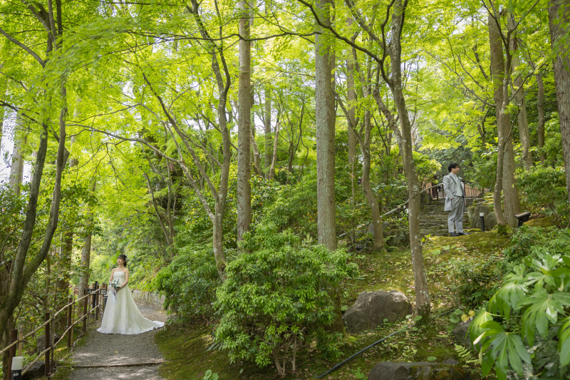 【洋装和装+ロケ】《30Pアルバム付き!》プライベート感たっぷりのSHOZANの森撮影洋装&和装プラン♪