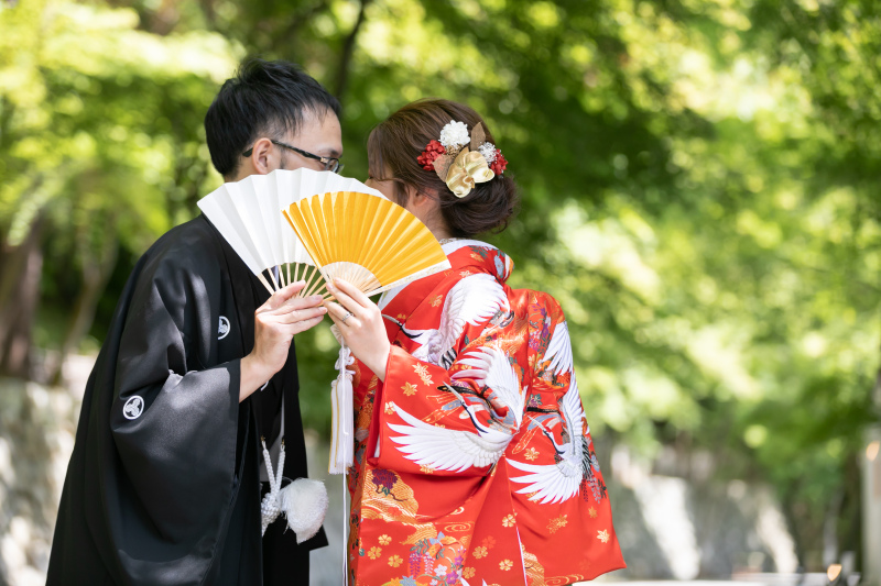 【和装ロケ】《データ特急仕上げ保証！》プライベート感たっぷりのSHOZANの森で和装撮影プラン♪