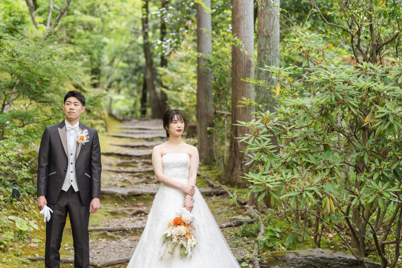 【洋装和装+ロケ】《30Pアルバム付き!》プライベート感たっぷりのSHOZANの森撮影洋装&和装プラン♪