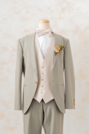 カーキー【Lサイズ】/ホワイトベスト