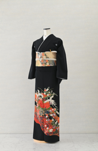 黒留袖【赤鶴】