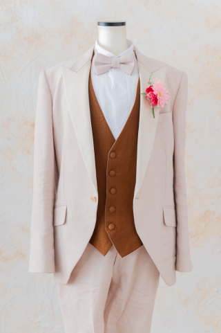 ベージュ【Lサイズ】/ブラウンベスト