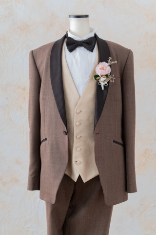 ブラウン【Lサイズ】/ベージュベスト