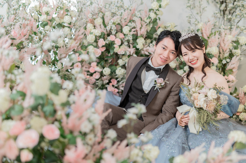 フラワーゾーンでお花に囲まれて