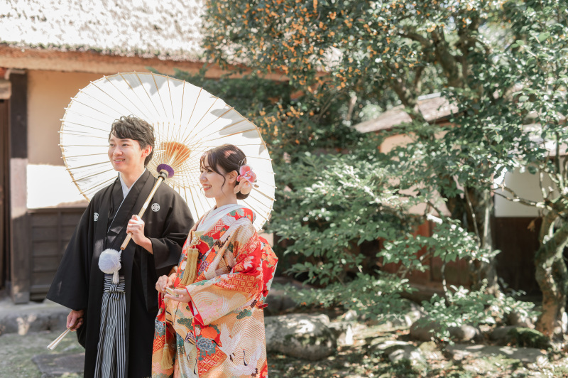 おふたりで相合傘♡