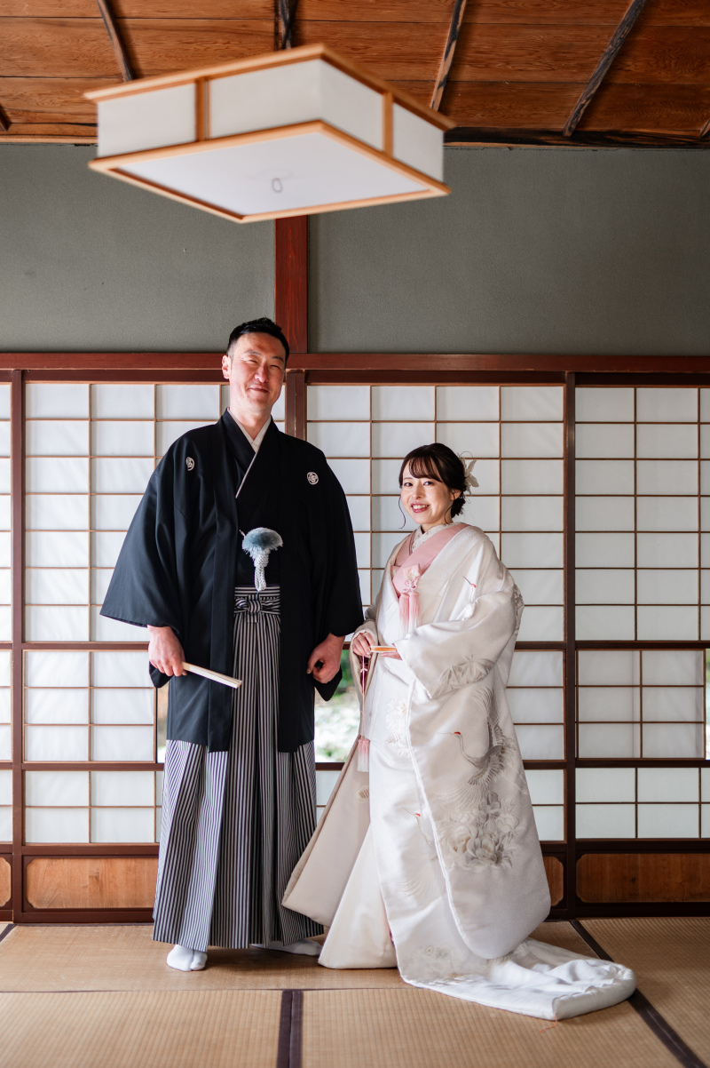 お座敷でのカット