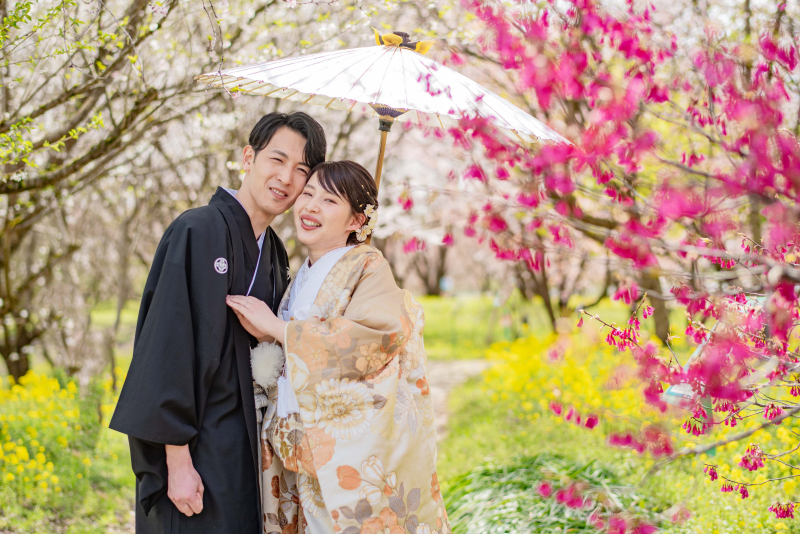 色とりどりのお花との撮影!