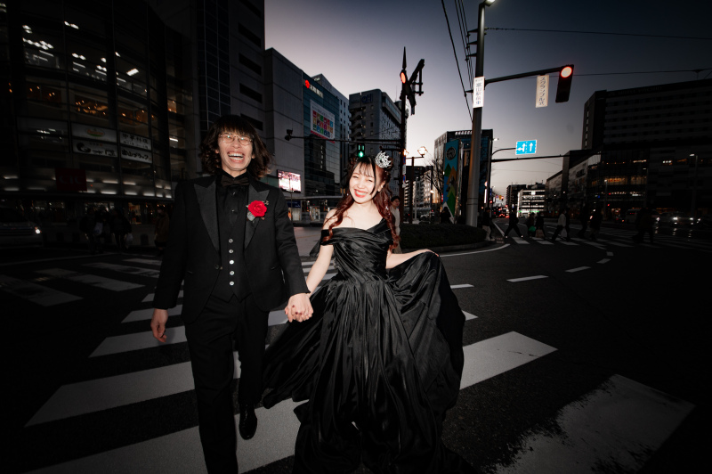 富山駅前の交差点