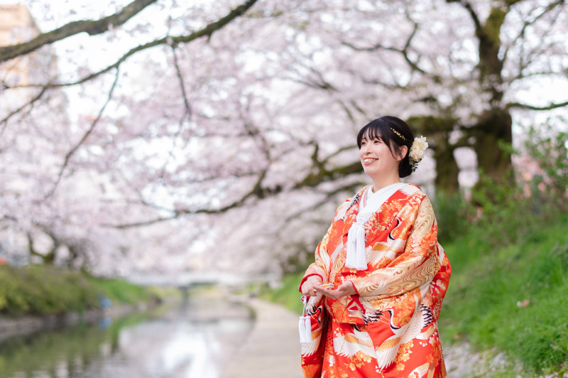 早速、新婦様のソロカット!