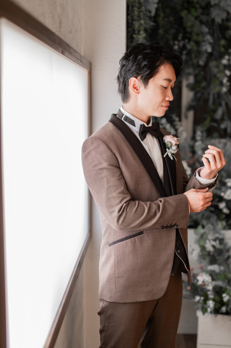 新郎様はかっこよく!