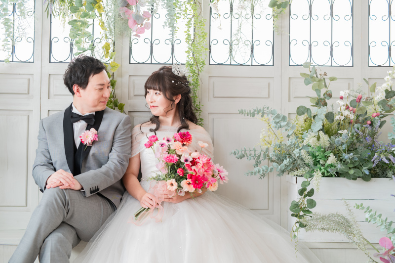 ウエディングドレスに大変身!