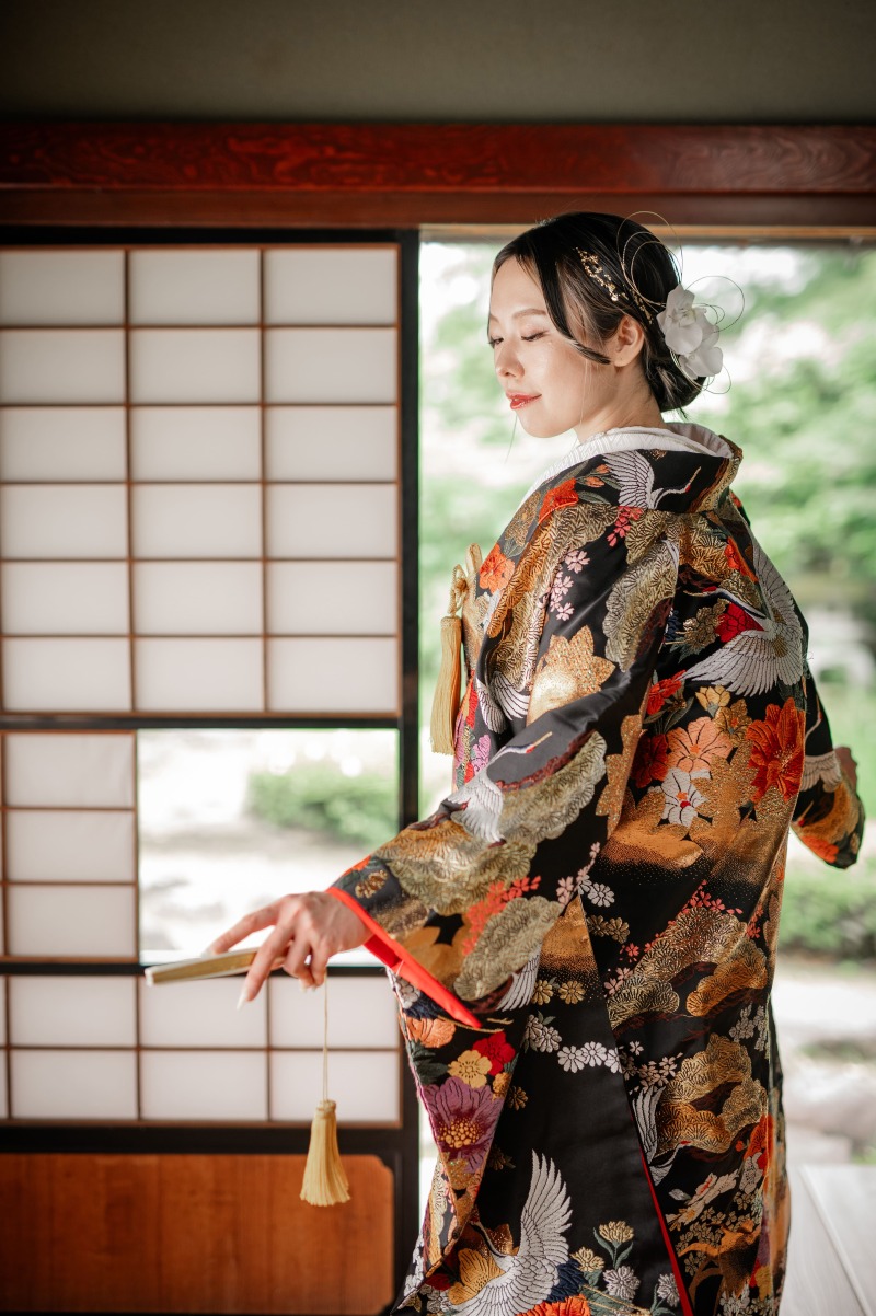 室内に入って新婦様のソロカット!