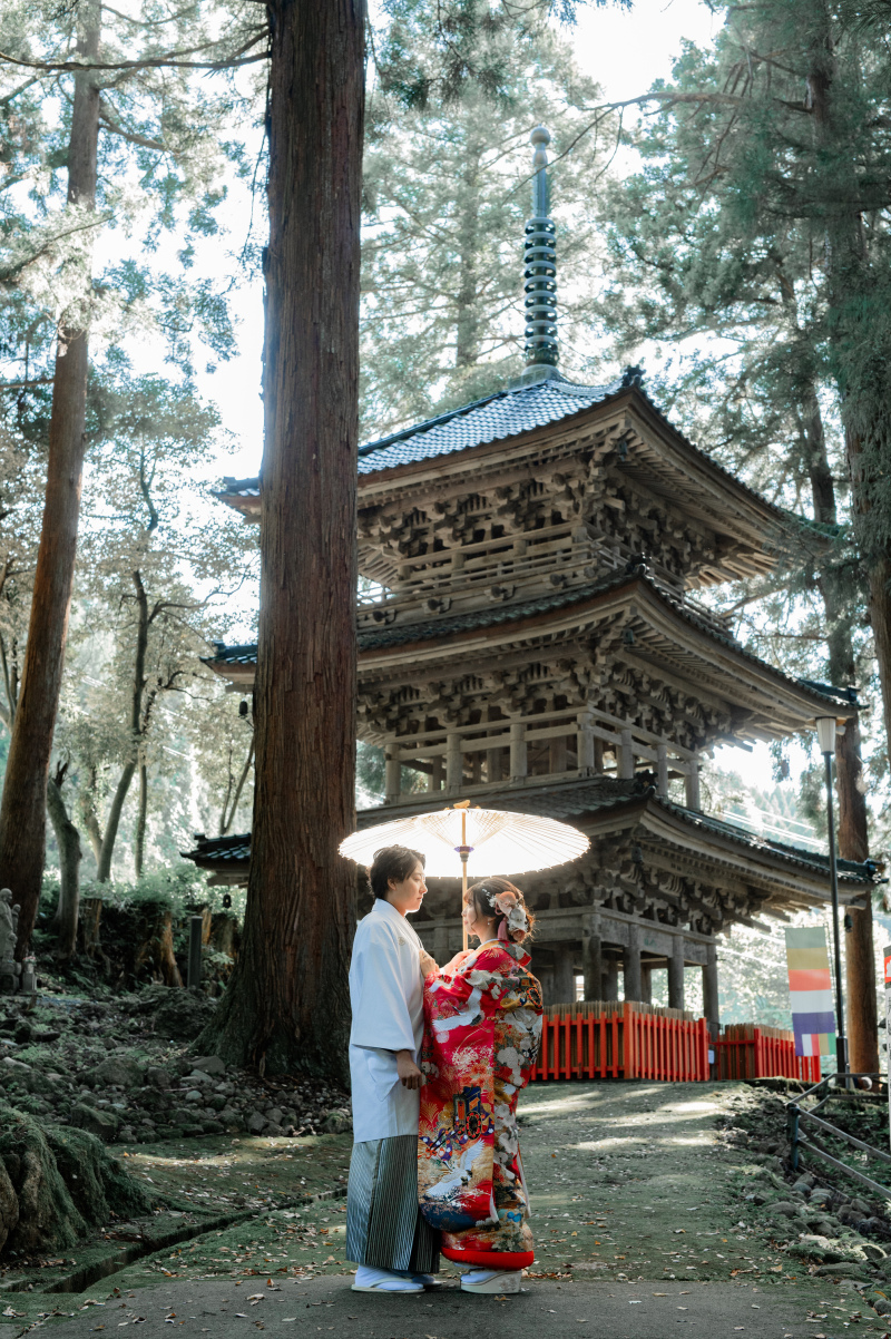 ストロボを使って神秘的な雰囲気に