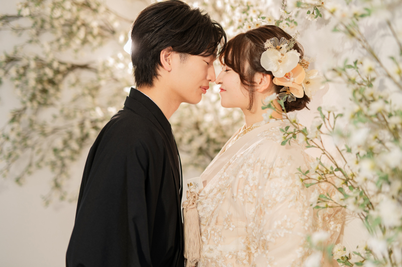 お花いっぱいのスタジオで