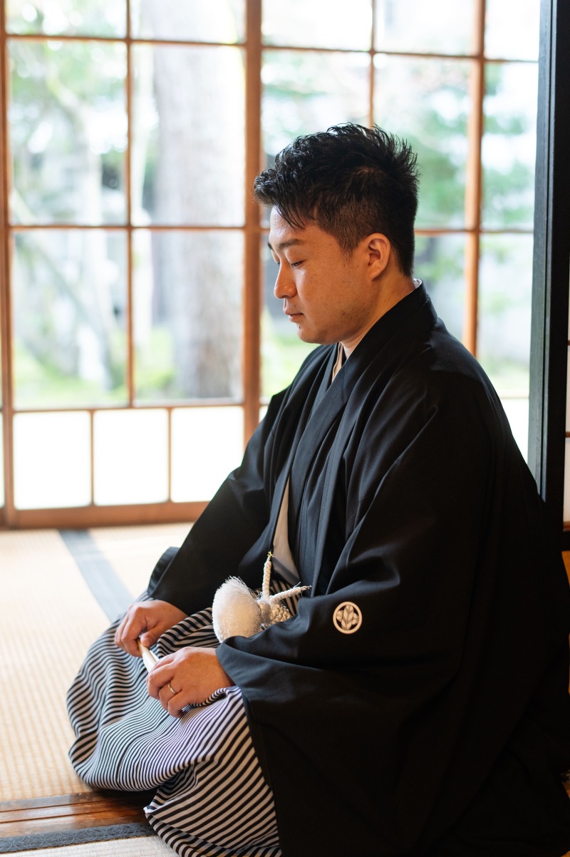 新郎様のソロカット!