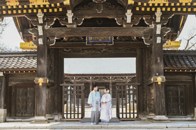 映画セットのような国宝勝興寺での和装ロケーション撮影