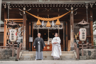 奥田神社での和装ロケーション撮影