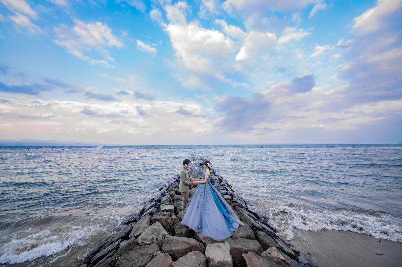 最初は岩場から撮影スタート☆