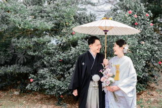 浮田家＆桜の春フォト和装ウェディングフォト撮影