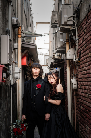 富山駅周辺＆思い出のレストランでのナイトウェディングフォト