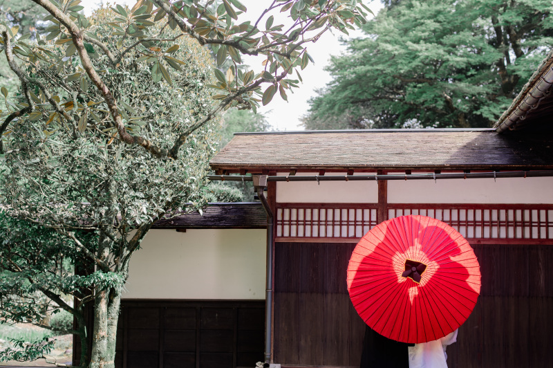 傘シルエットカット