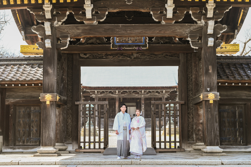 入口からすごい!門での撮影