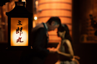 雪の降る浮田家＆三郎丸蒸留所でのロケーション撮影