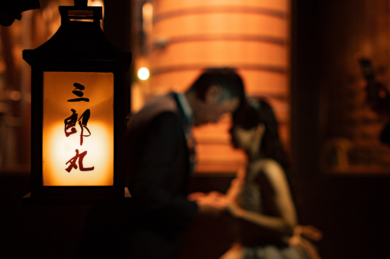 雪の降る浮田家＆三郎丸蒸留所でのロケーション撮影