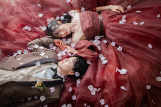 スタジオで洋装撮影！