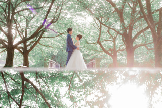 ＼自然盛りだくさん！／植物園で洋装撮影