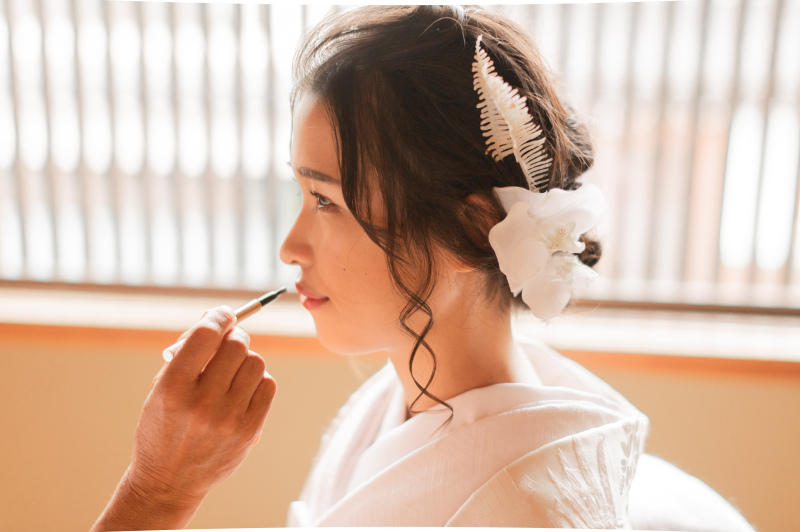 仕上げはお母さまにお願いしました。