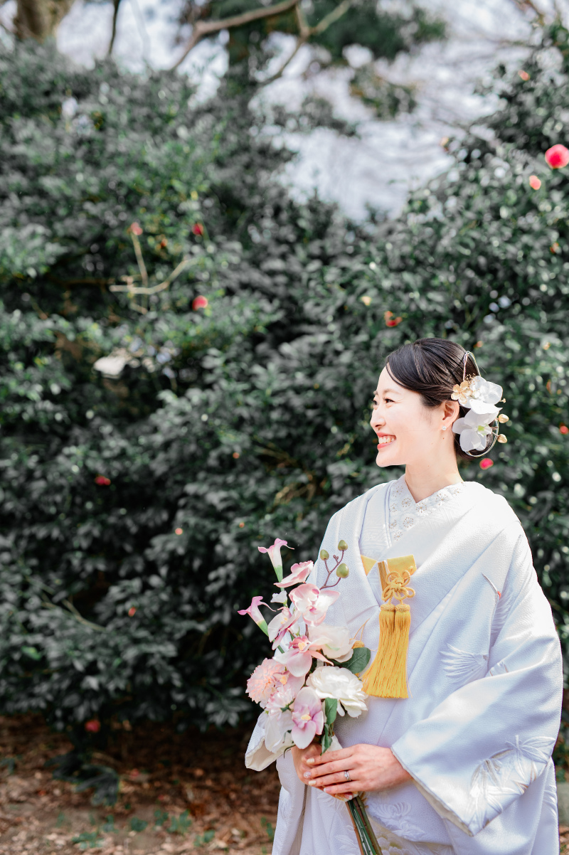 ブーケでの新婦様ソロカット