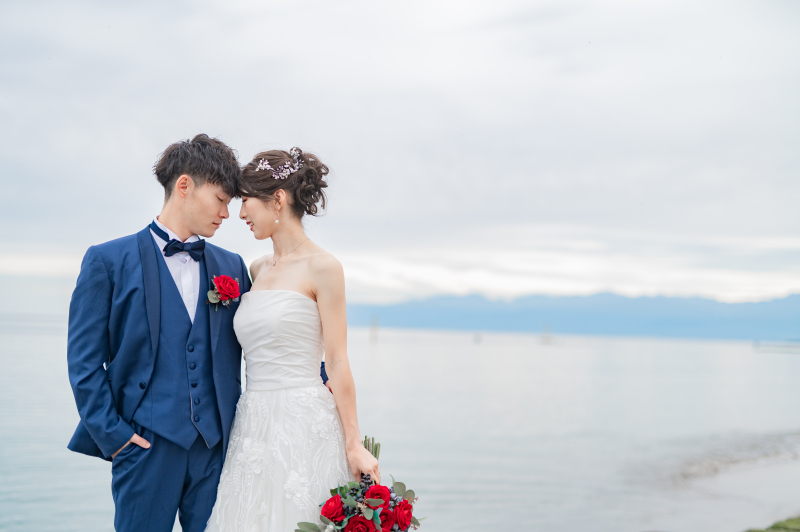 \大人な雰囲気で!/雨晴海岸で洋装撮影