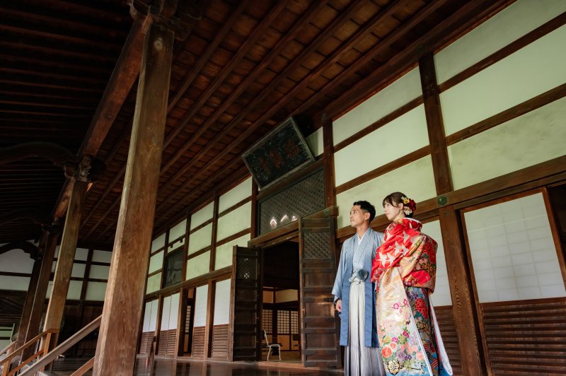 寺院内での撮影