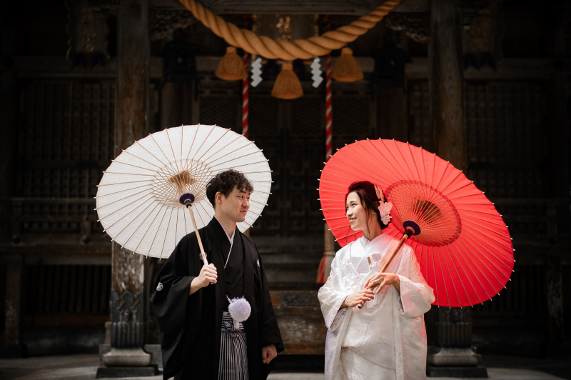八尾にある神社で撮影