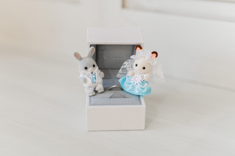 小物で指輪の撮影も