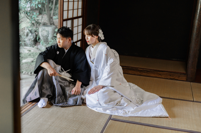 白無垢に掛け替え