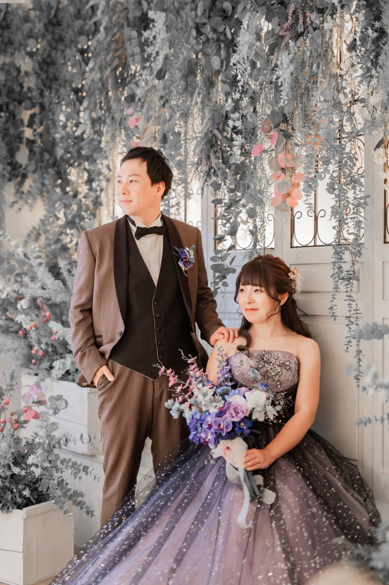 最後にカラードレスへ