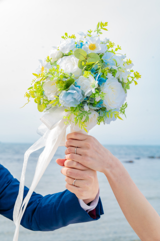 洋装スタジオ＆雨晴海岸でのロケーションフォト