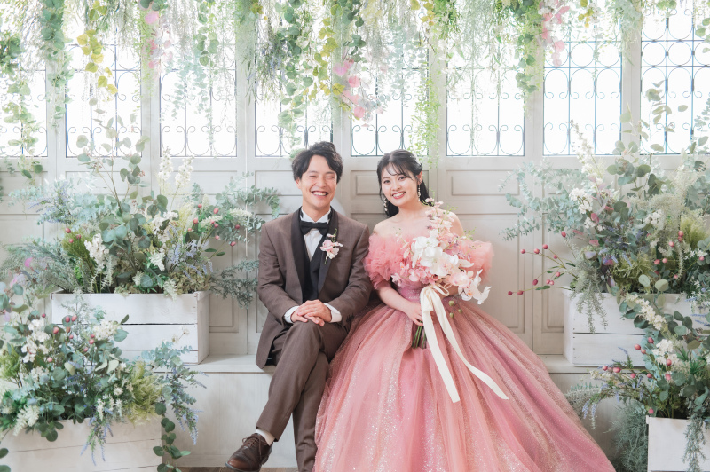 チャペルでのお二人撮影