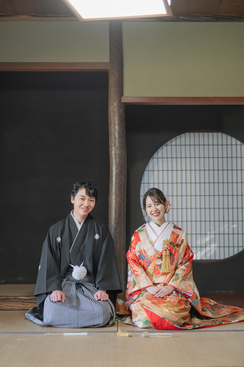 最後は王道の正座カット!